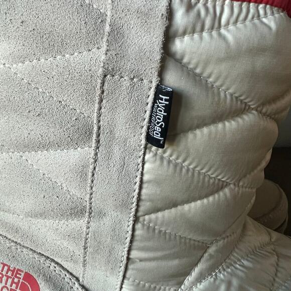 The North Face Girls Gray Red Winter Waterproof Snow Camp Boot- Size 6 - Picture 7 of 11